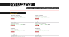 Desktop Screenshot of hyperglitch.com