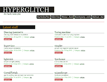 Tablet Screenshot of hyperglitch.com